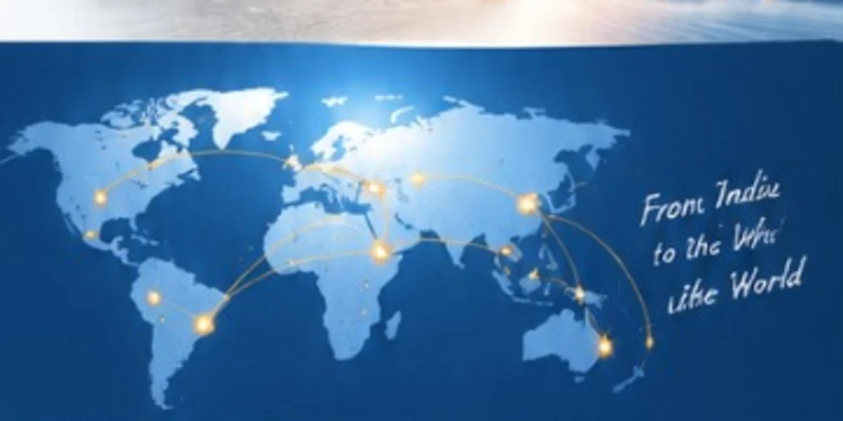 World map representing AR Trade Sphere global reach